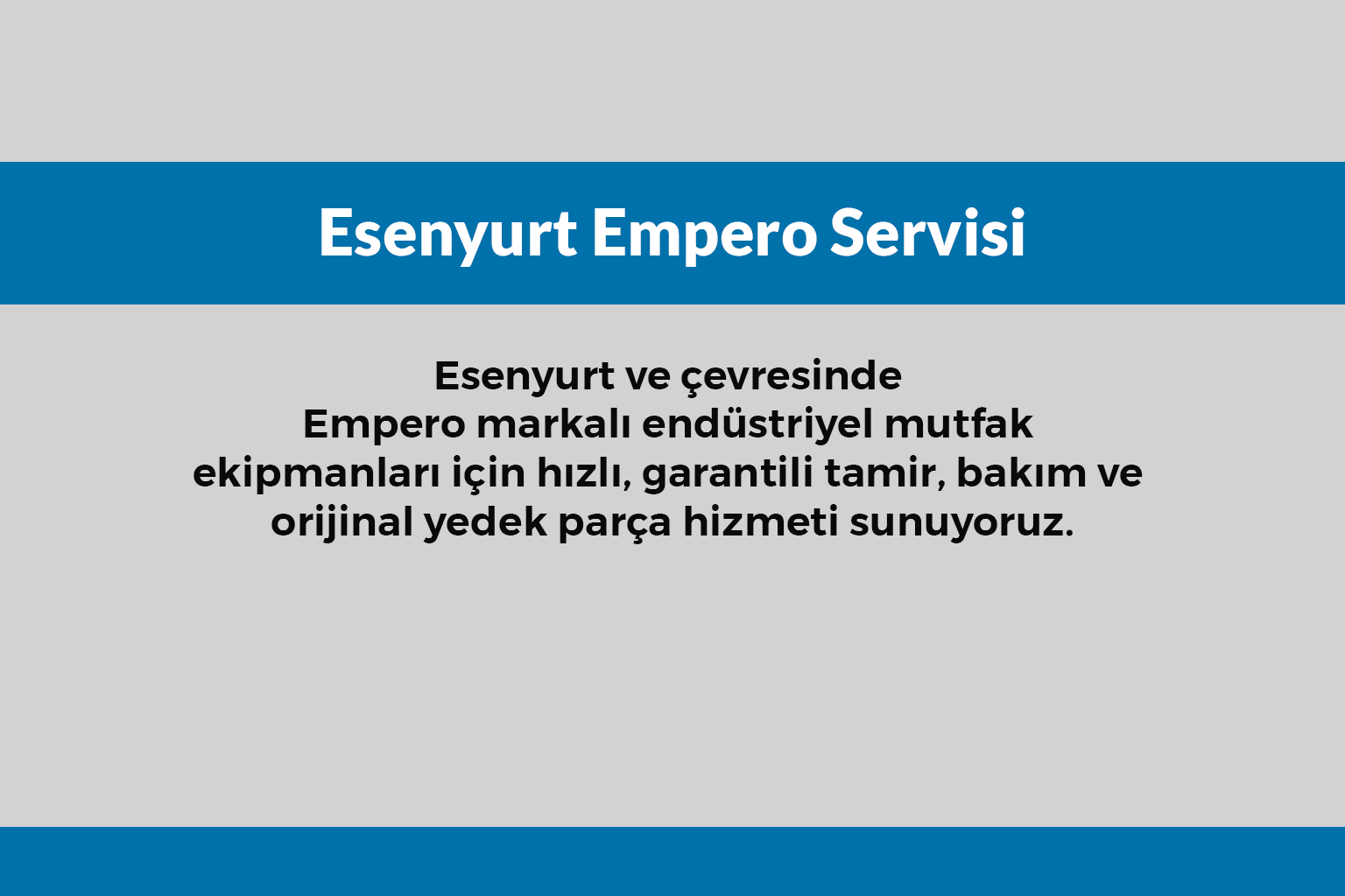 Esenyurt Empero Servisi